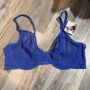 Smart & Sexy Sheer Mesh Demi Underwire Bra | Purple Hue Mesh 42C